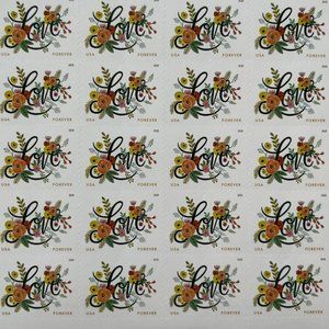 Forever Love Flourishes 2018 5 Sheets First Class